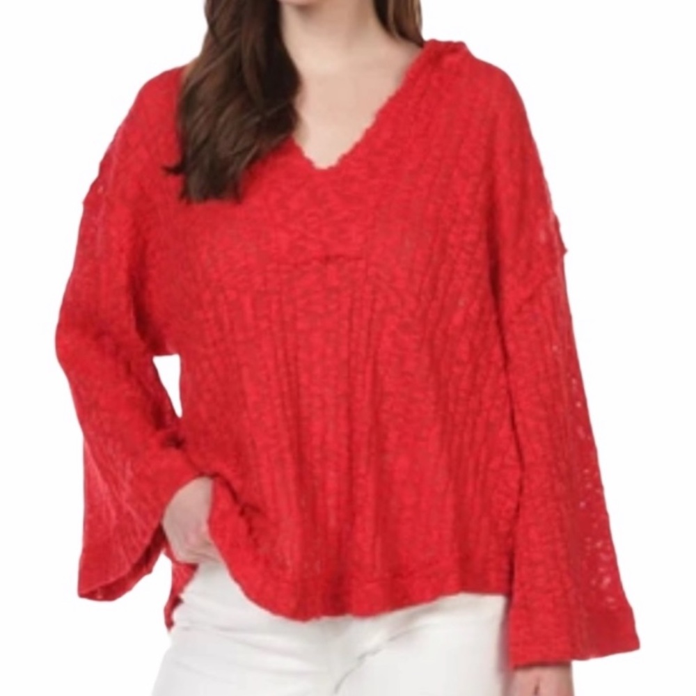 Free People
Baja Babe Wide Sleeve Hoodie Top Sm